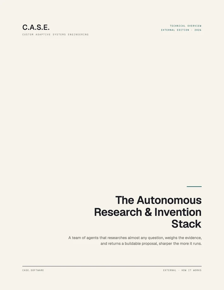 Cover of The Autonomous Research and Invention Stack